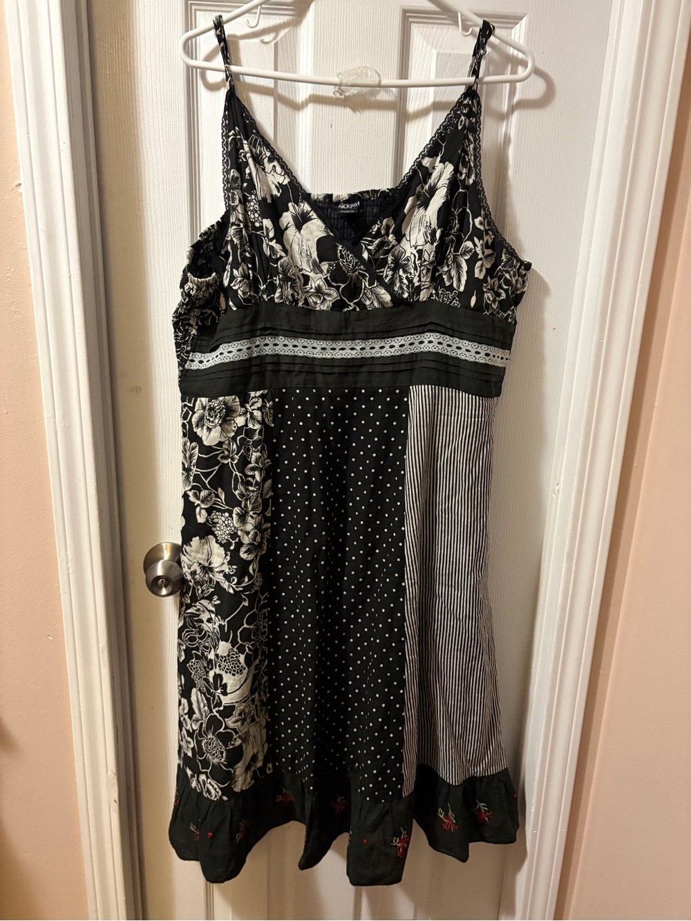 patchwork goth sundress